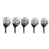 AGXGOLF Boys Magnum XS Series #3, 4, 5, 6, 7, 8 & 9 Hybrid Irons Set, Graphite w/Matching Head Covers; Left Hand